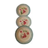 Set of three slurry plates