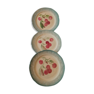 Set of three slurry plates