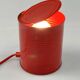 Vintage Red Tin Can Lamp, Ad Van Berlo, Vrieland Design, 1980s