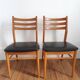 Lot de 2 chaises bois et skai