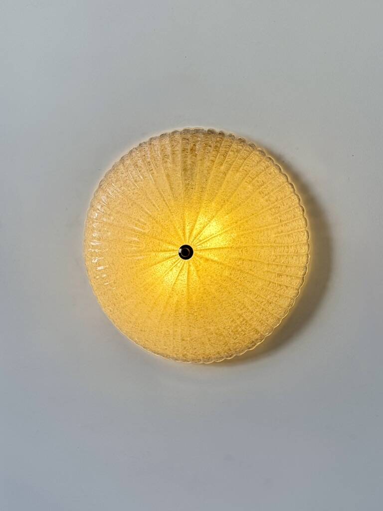 Vintage XL Murano glass wall light, Italy, 1970.