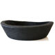 Cut / empty pocket in burning wood. shou-sugi-ban