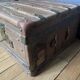 Large antique trunk with a key closure.