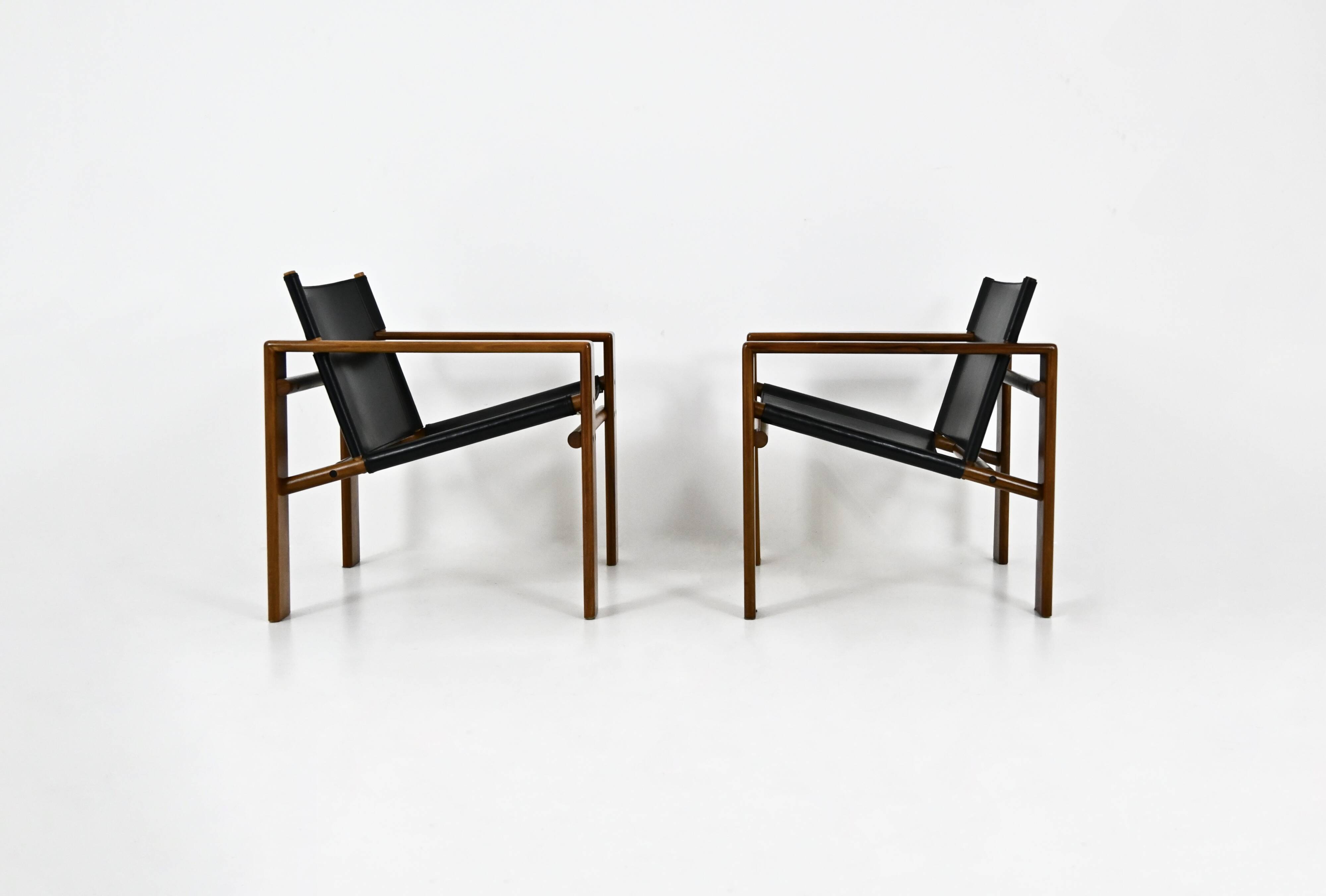 Set de 2 Fauteuils « Laser » par Tarcisio Colzani pour Mobil Girgi, 1970