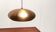 Large suspended copper lamp from mid-century Germany by Goldkant Leuchten.