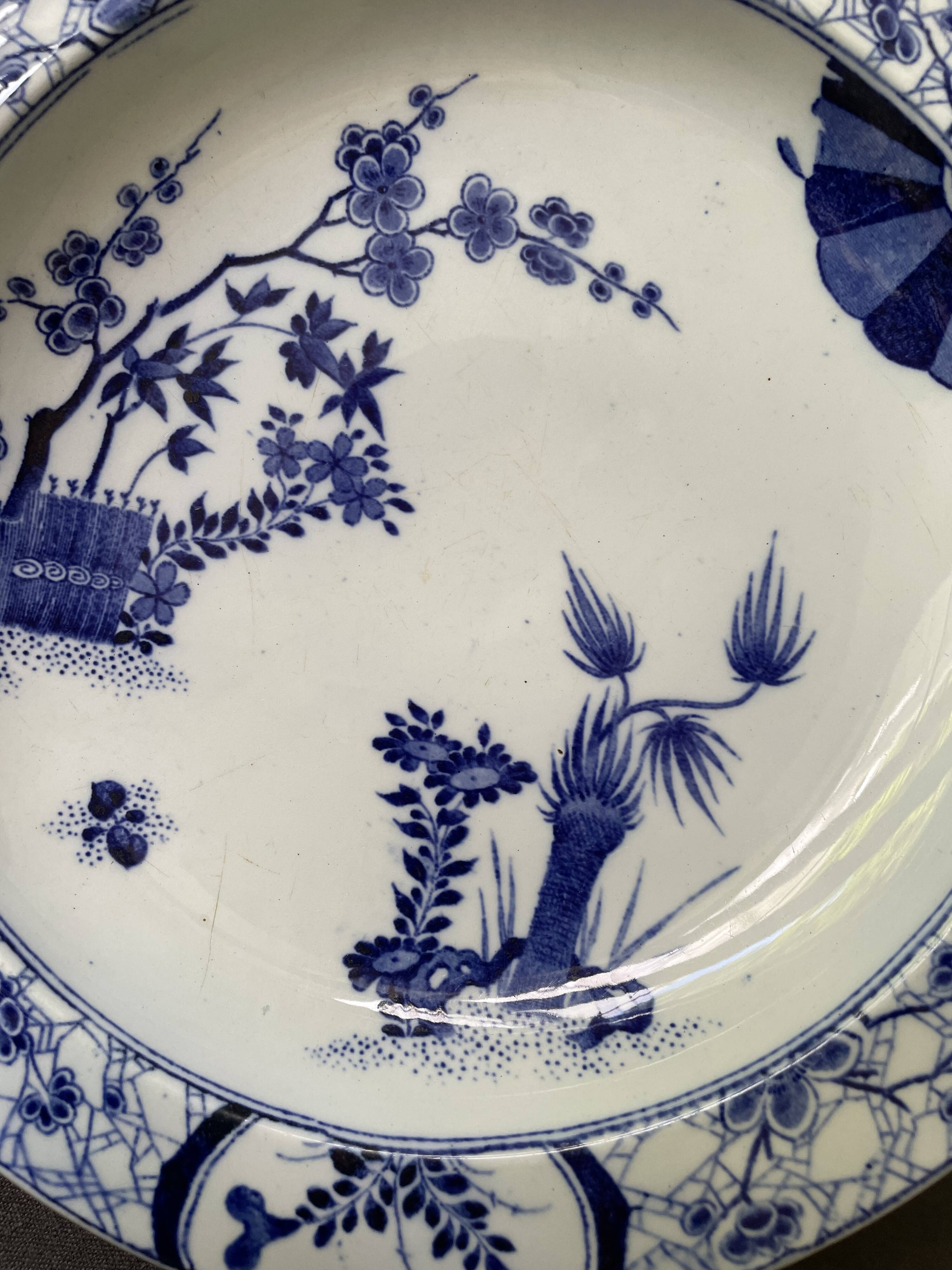 Earthenware compotier Creil & Montereau Japanese service 19th century