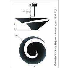 “Snail” lamp by Serge Mouille, 2006 edition