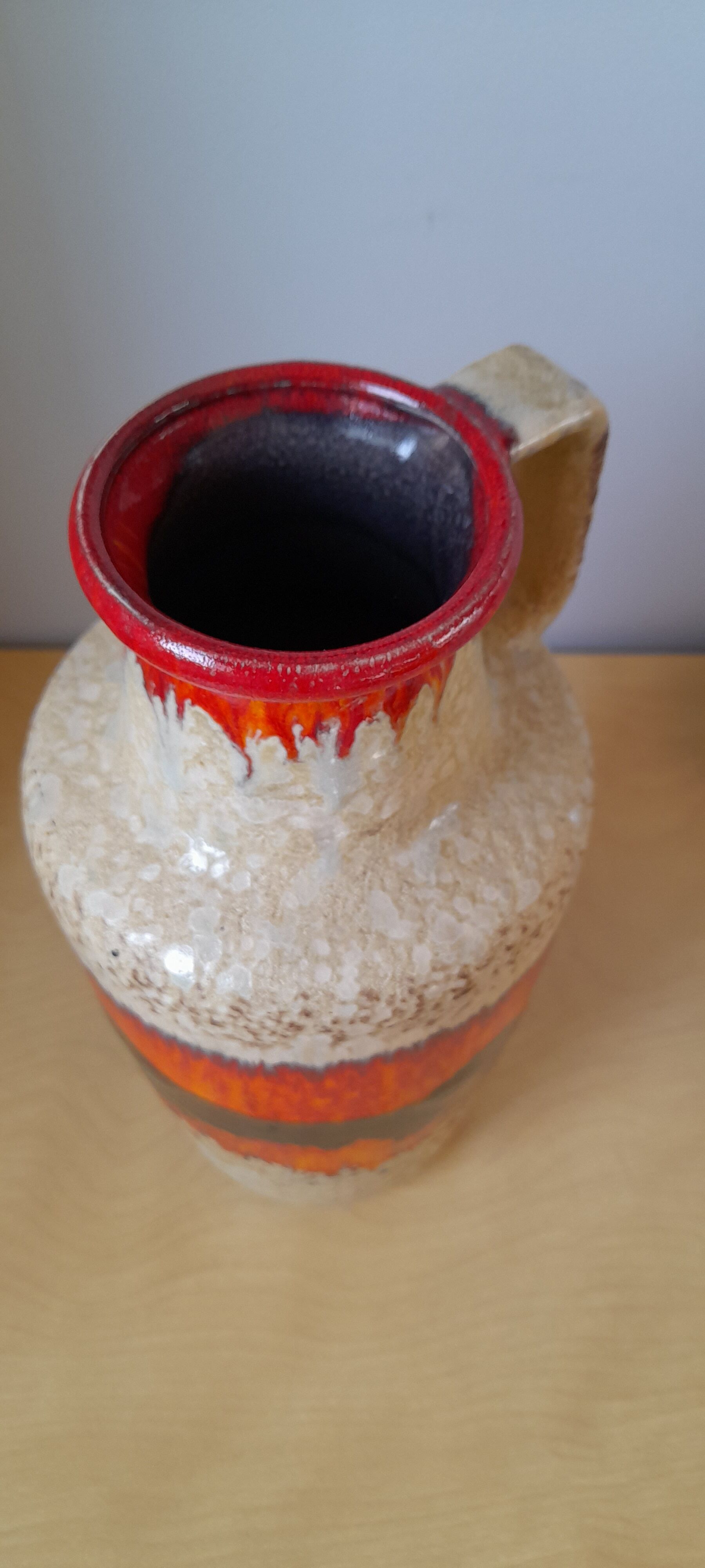 Vase fat lava 70s