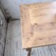 Farm table cherry wood with curved legs, 19th century.