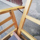 Pair of armchairs year 50 adjustable back