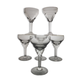 6 bistro glasses Late 19th Early 20th