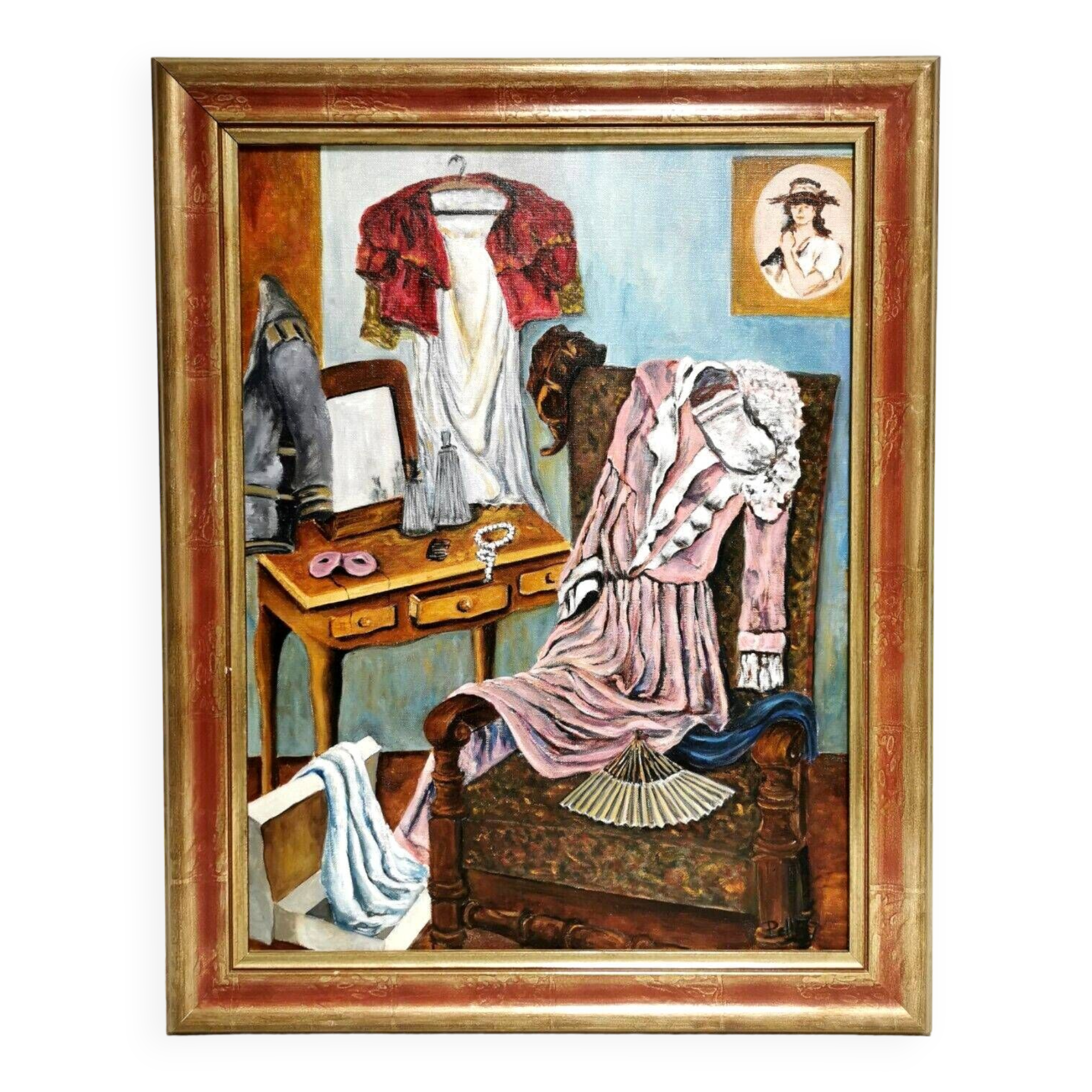 Oil painting on canvas , signed painting