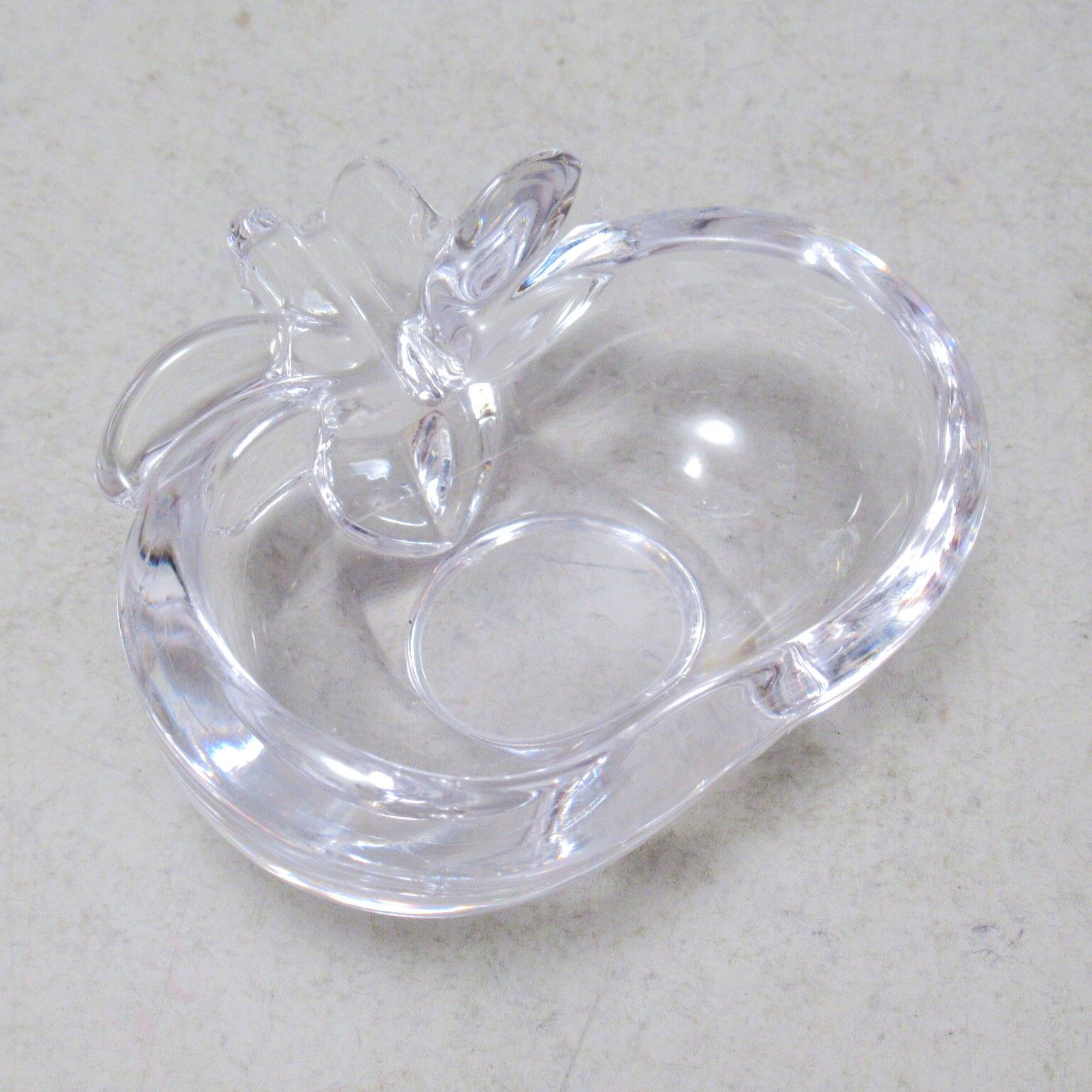 Cendrier pomme en cristal années 70