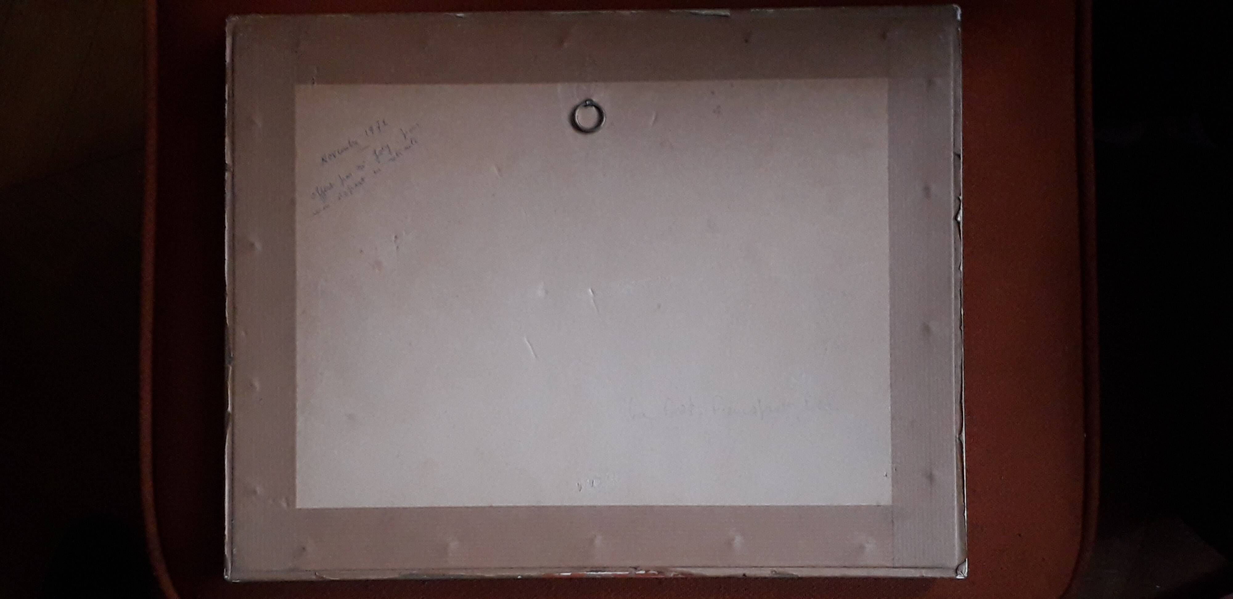 Old painting representing a seaside landscape