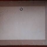 Old painting representing a seaside landscape