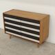Commode bois U 453 noir et blanc par Jiri Jiroutek pour Intérier Praha