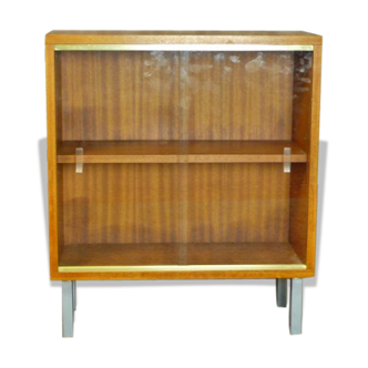 Low shelf 60 years blond mahogany showcase