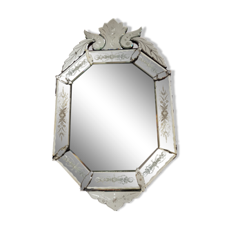 Ancient Venetian mirror 62x110cm