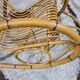 Rocking-chair rattan bamboo 60s