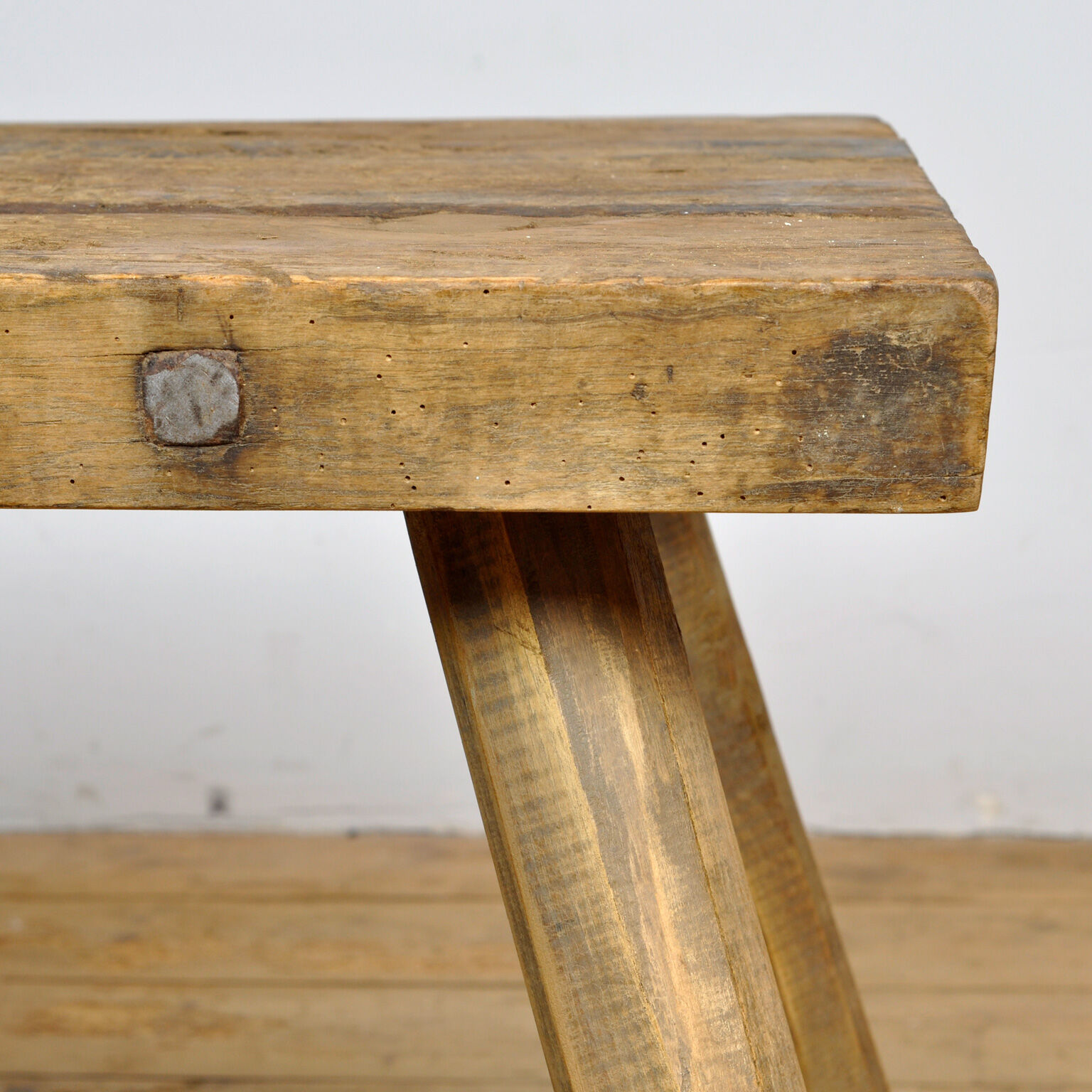 Vintage oak butcher's table/farmtable, 1930s