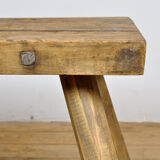 Vintage oak butcher's table/farmtable, 1930s