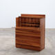 Afra & Tobia Scarpa Walnut secretary chest of drawers for Molteni, 1970 Italy