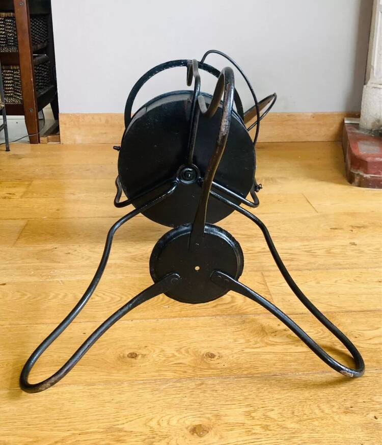 Folding wrought iron toiletry stand, 19th century