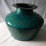 29 cm enamelled copper vase