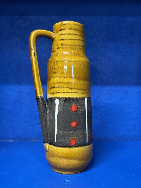 Vase Cruche en Céramique Scheurich 275-28 West Germany ⎜ Années 1960/70