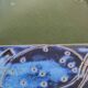 Vintage enamelled ceramic pocket emptier signed, 60s/70s
