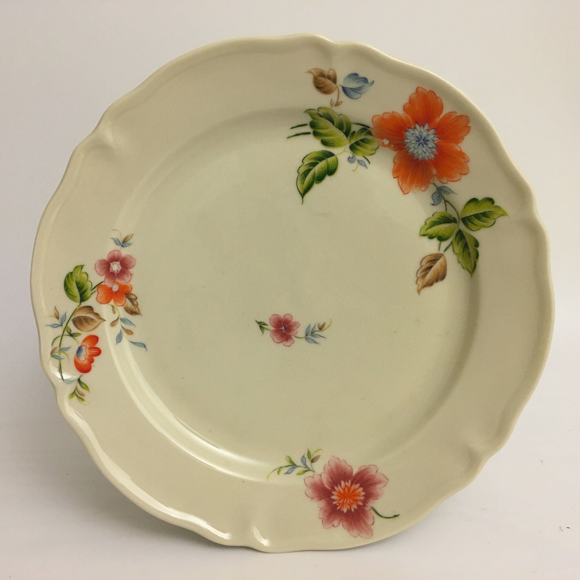 Set of 6 flat plates signed odette dugraindelorge.