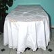 Vintage round tablecloth in embroidered and openwork cotton 160x160cm *M3*