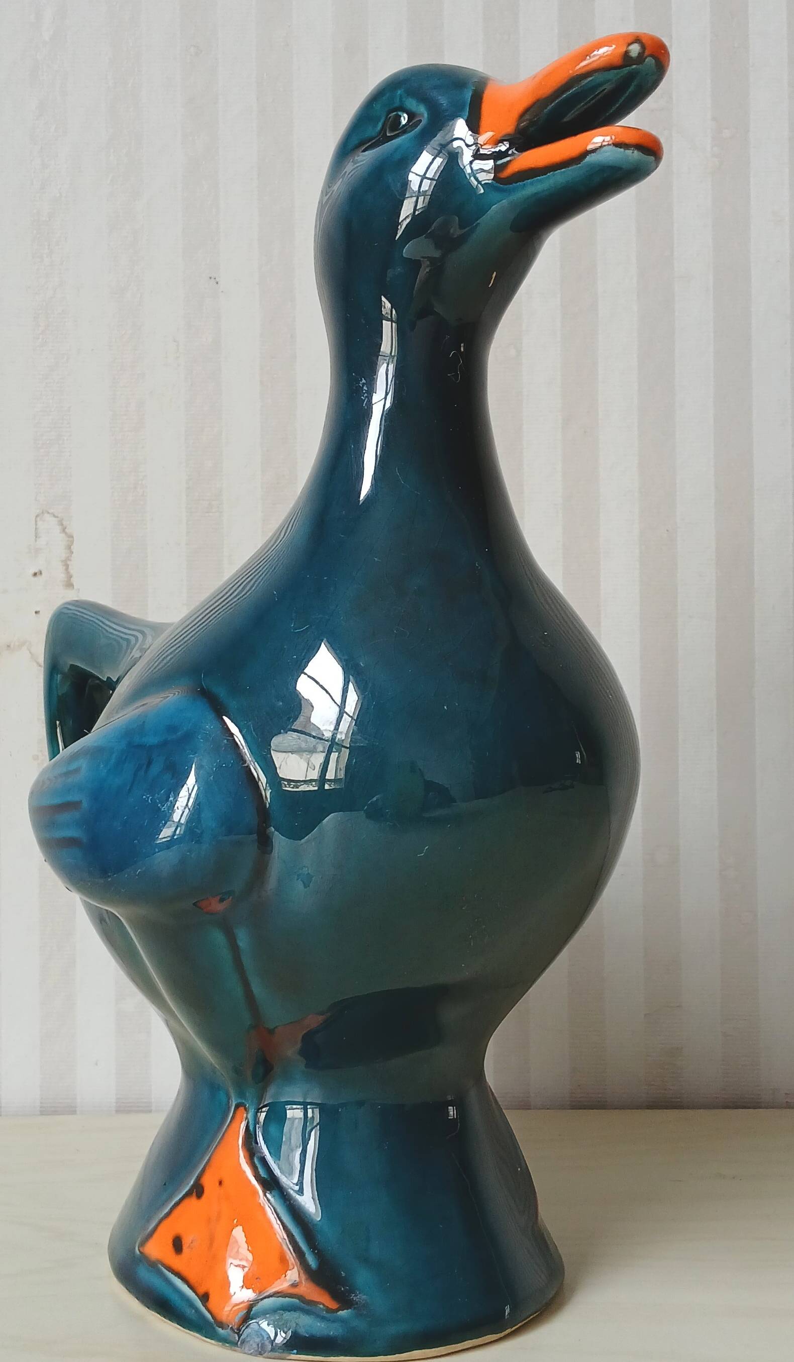 Pichet zoomorphe Poët Laval vers 1960