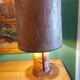 Vintage cork lamp from the 60s, 70's