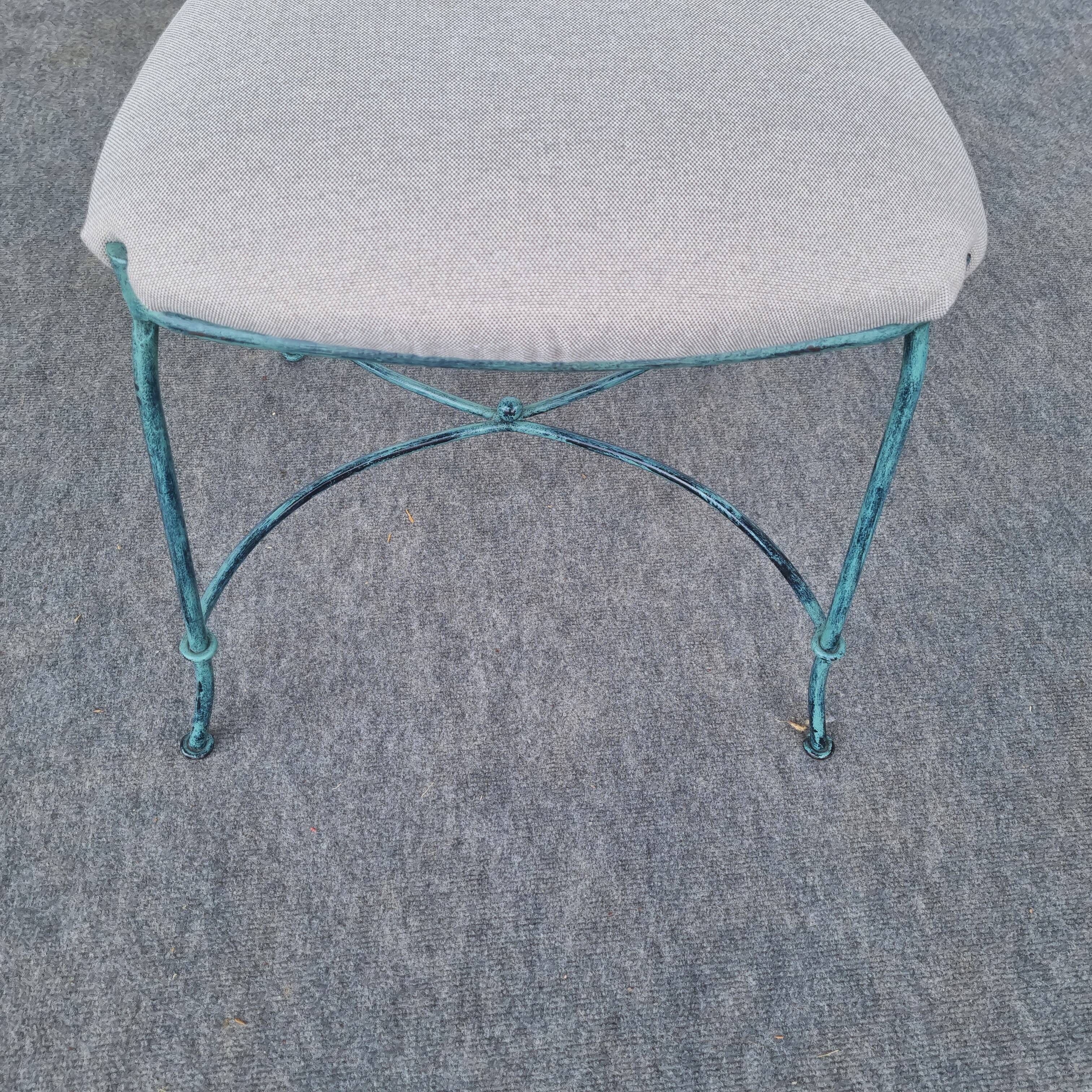 Set of 1 Table and 4 Chairs wrought iron 80s