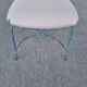 Set of 1 Table and 4 Chairs wrought iron 80s