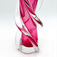 Twisted Murano Vase Sommerso Rose Italian Design 1960s
