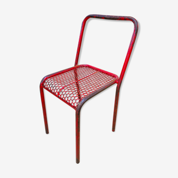 Open metal chair