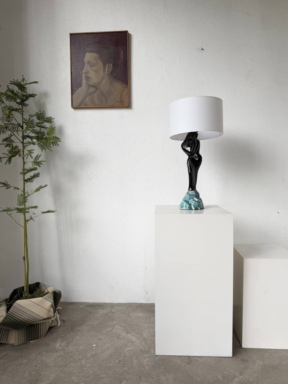 Monaco Monacera "woman" ceramic table lamp
