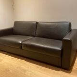 Canape convertible Vibieffe squadroletto 2020 brown leather