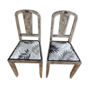 Lot de 2 chaises chic avec dessus