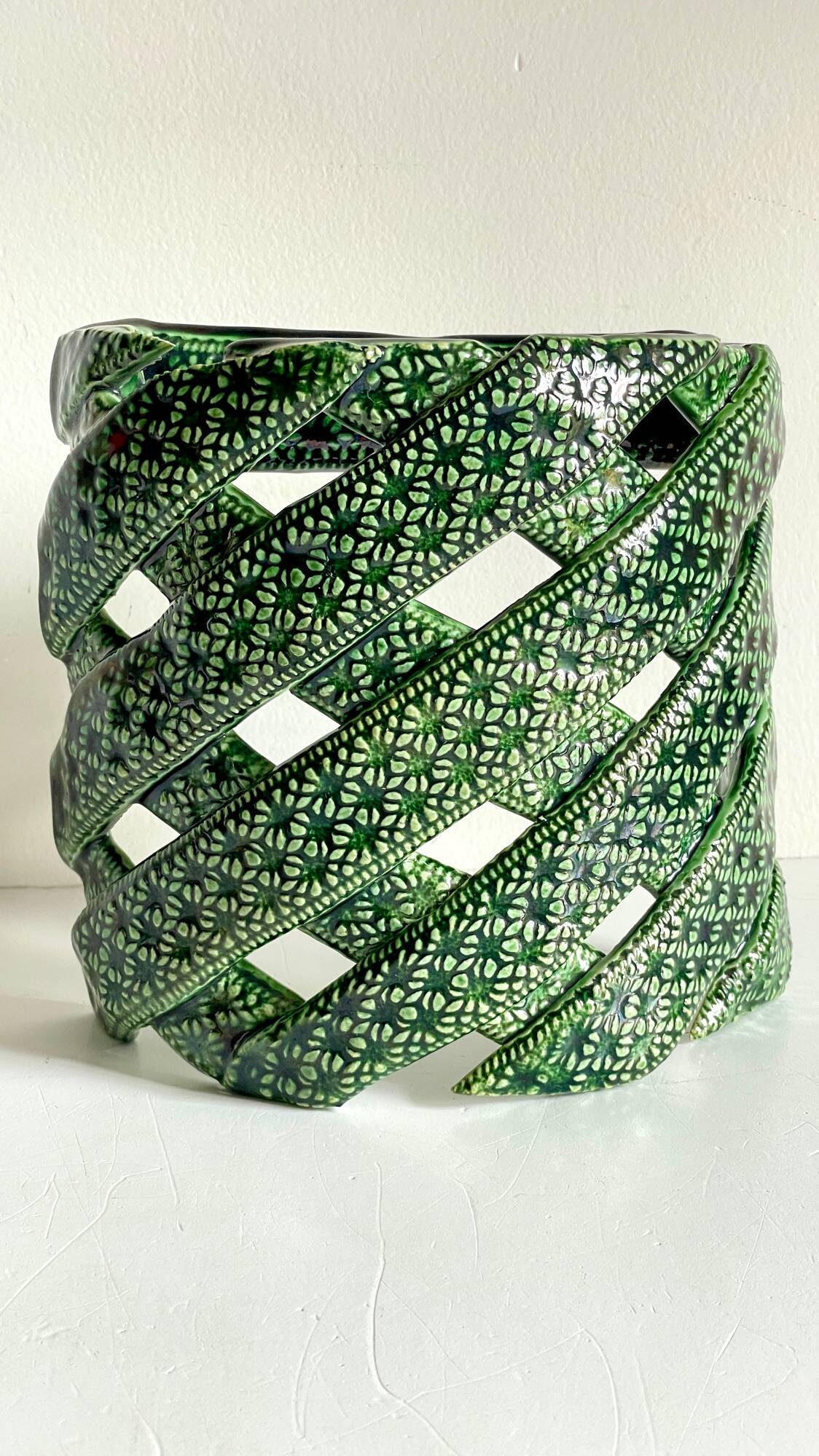 Wall lamp ceramic craftsmanship vintage