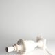 Neoclassical White Florentine Alabaster Table Lamp with Leaf Relief, Italy
