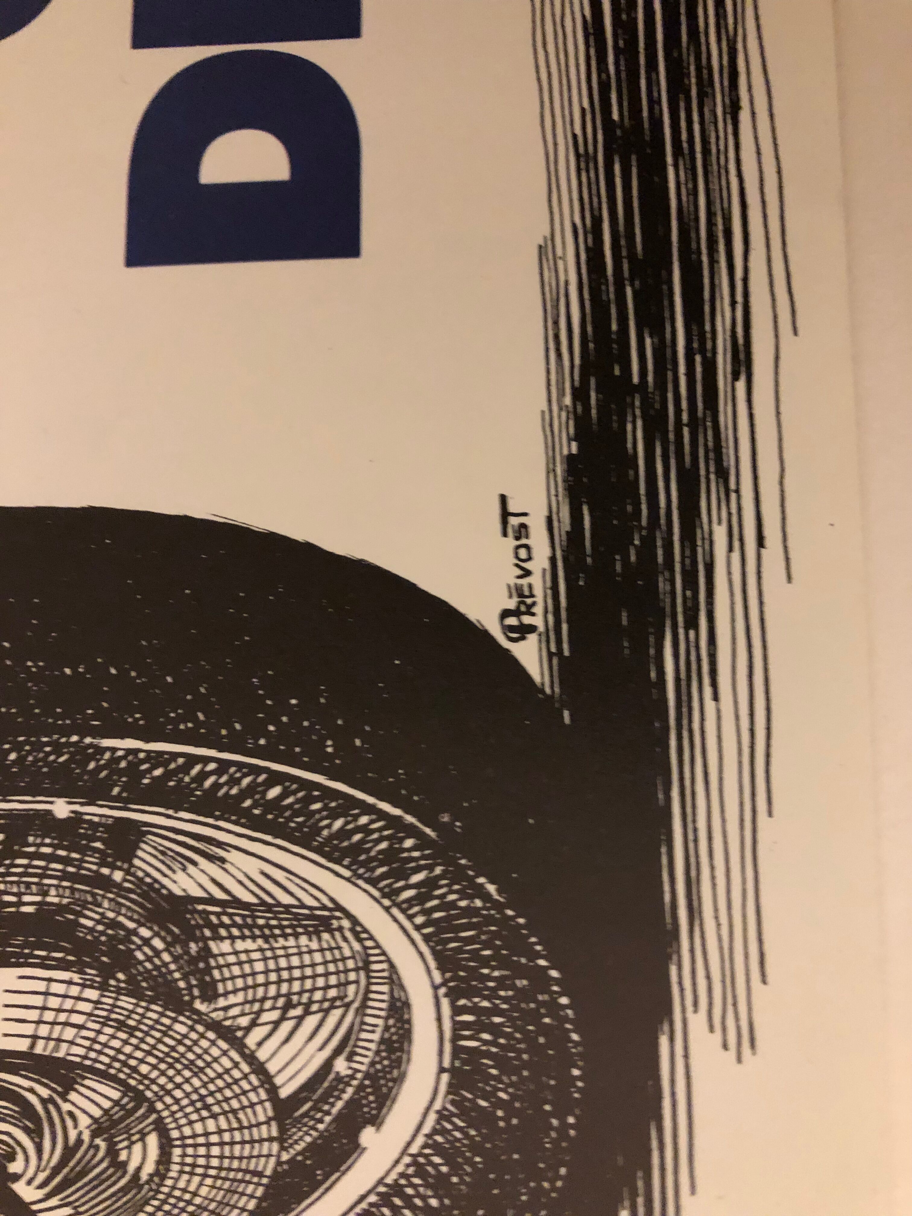 Original poster Prévost 24 Hours of Le Mans Moto 1979