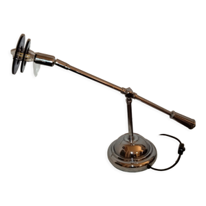 Lampe en métal chromé