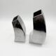 Pair of "Space Age" vases in aluminium cast – 1980s