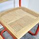 Chaise cantilever tubulaire rouge des années 80