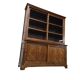 Armoire, vaisselier vitré vintage en bois