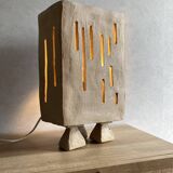 Artefact - lampe à poser en terre grès - by léa munsch