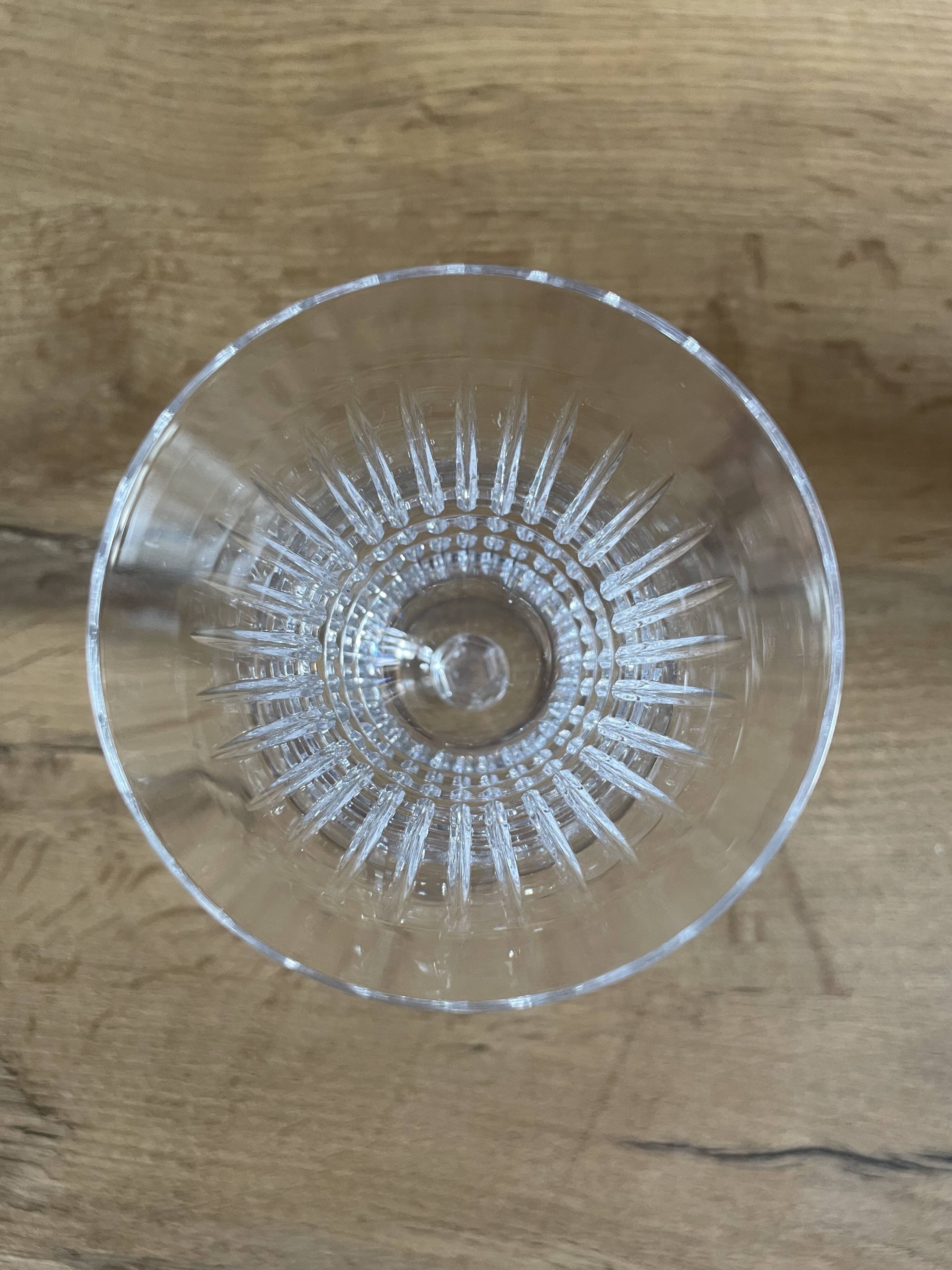 Lot de six verres à pied cristal Bayel